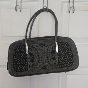 Laga Silver, Black and Gray Handbag